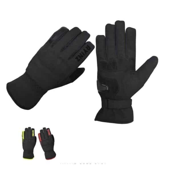 RYINZ Black Riding Gloves for Wholesale & Retail with Carbon Knuckle Armor, Mesh Back & Reinforced Leather Palm - Image 10