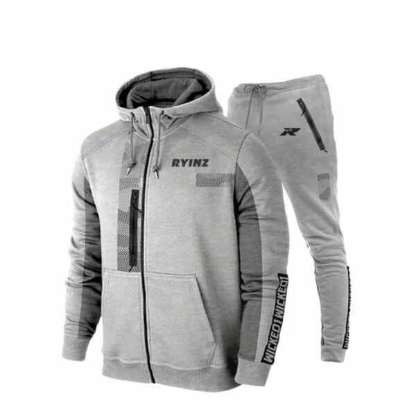White & Navy Men’s Tracksuit by RYINZ | Minimalist Full-Zip Jacket & Joggers Set | Clean Custom Activewear for Sport - Image 14