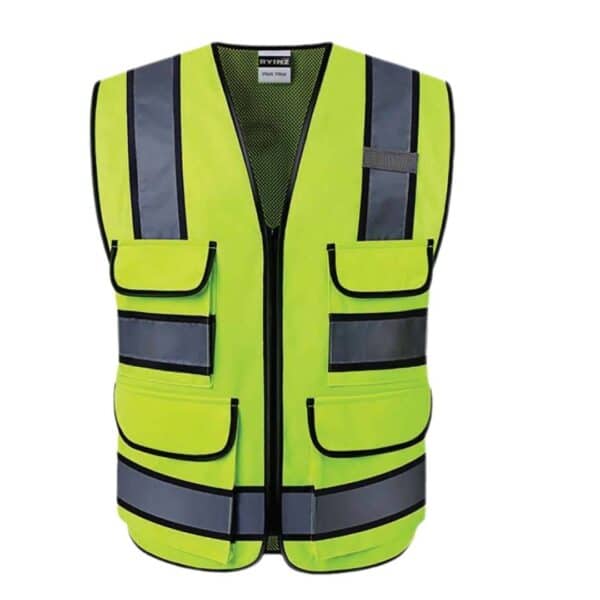 RYINZ Wholesale Custom Reflective Safety Vest for Workers, High Visibility Sleeveless Jacket with Breathable Mesh Back - Image 2