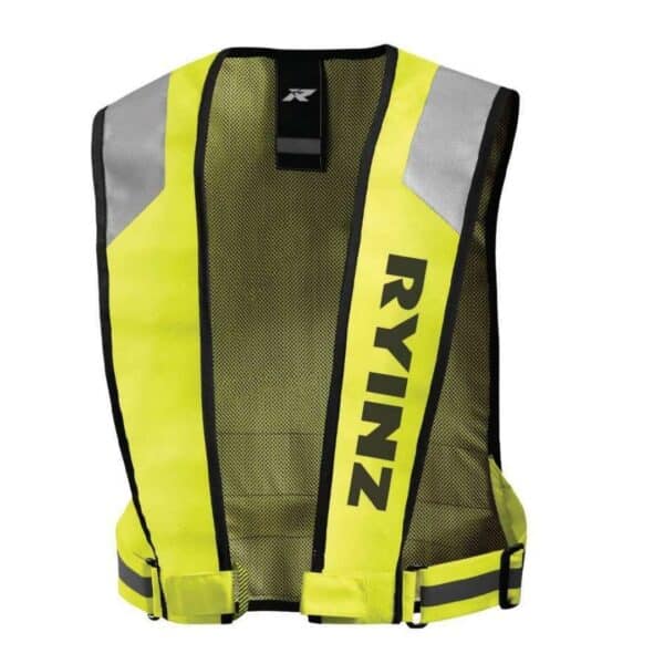 RYINZ Wholesale Custom Reflective Safety Vest for Workers, High Visibility Sleeveless Jacket with Breathable Mesh Back - Image 3