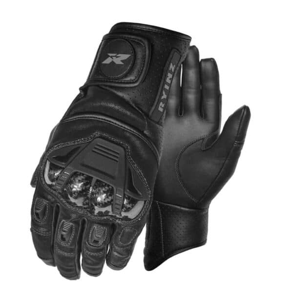 RYINZ Armored GoatSkin Motorcycle Gloves for Wholesale & Retail with TPU Knuckle Protection and Embossed Grip - Image 6