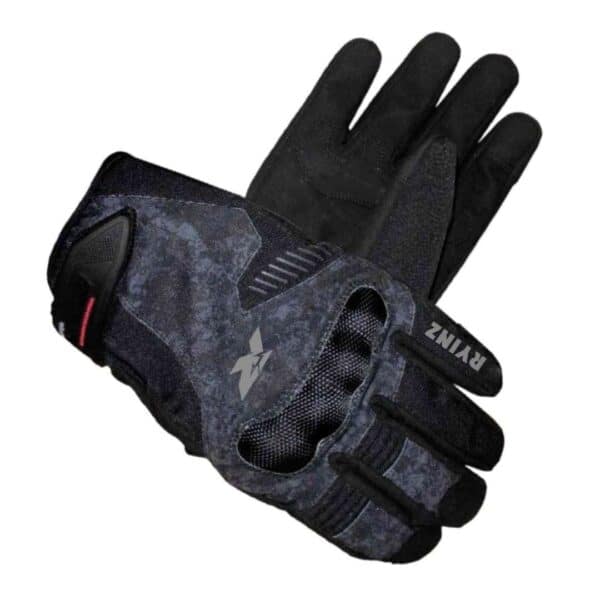 RYINZ Armored GoatSkin Motorcycle Gloves for Wholesale & Retail with TPU Knuckle Protection and Embossed Grip - Image 12