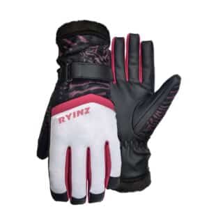 Ski & Snowboarding Gloves GAPG-0504 by RYINZ | Waterproof Hipora Lined Winter Sports Gloves | PU Palm, Fur, Custom Branding