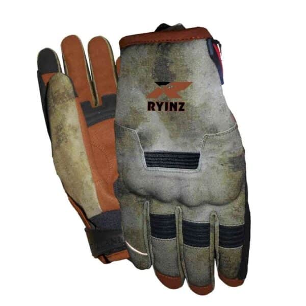 RYINZ Armored GoatSkin Motorcycle Gloves for Wholesale & Retail with TPU Knuckle Protection and Embossed Grip - Image 17