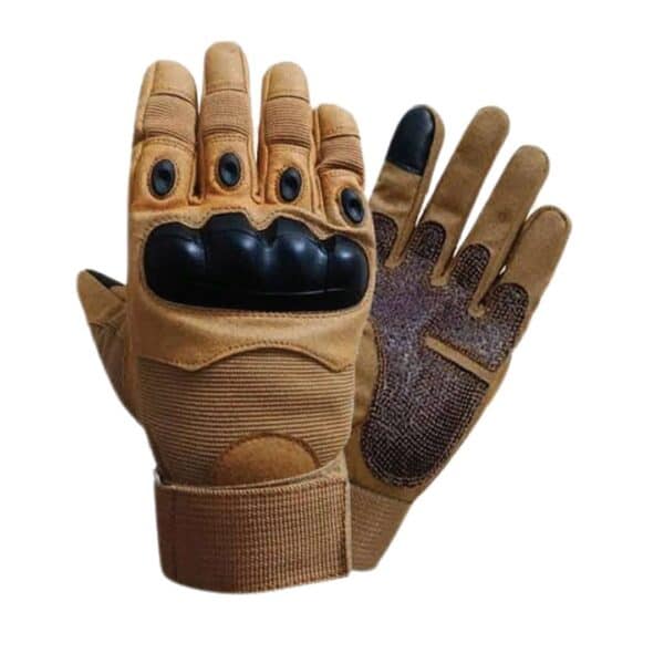 RYINZ Military Tactical Combat Gloves | Carbon Knuckle Protection, Leather Grip, Custom OEM Gloves for Police & Army Use - Image 5