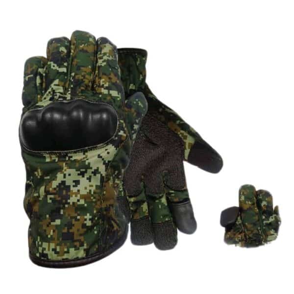 RYINZ Military Tactical Combat Gloves | Carbon Knuckle Protection, Leather Grip, Custom OEM Gloves for Police & Army Use - Image 9