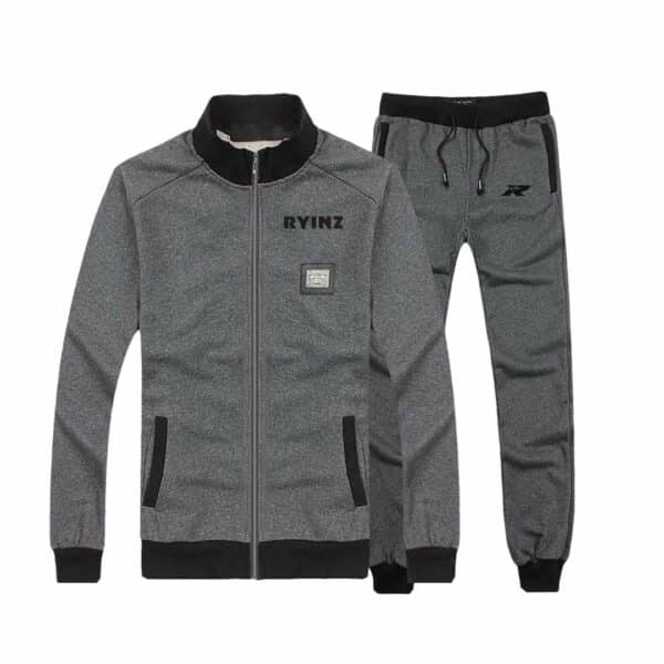White & Navy Men’s Tracksuit by RYINZ | Minimalist Full-Zip Jacket & Joggers Set | Clean Custom Activewear for Sport - Image 6