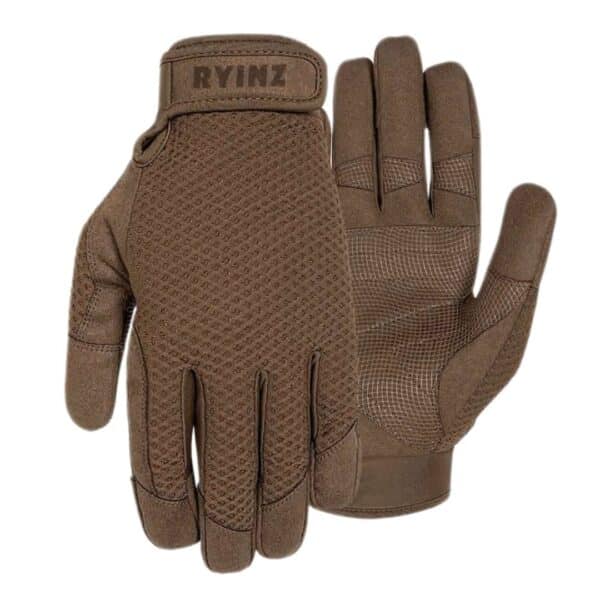 RYINZ Military Tactical Combat Gloves | Carbon Knuckle Protection, Leather Grip, Custom OEM Gloves for Police & Army Use - Image 10