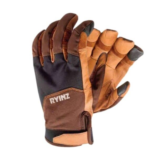 RYINZ Military Tactical Combat Gloves | Carbon Knuckle Protection, Leather Grip, Custom OEM Gloves for Police & Army Use - Image 11