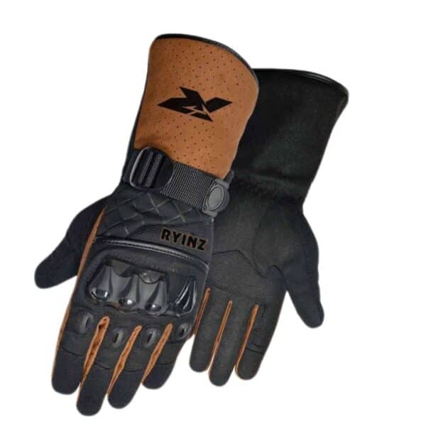 RYINZ Military Tactical Combat Gloves | Carbon Knuckle Protection, Leather Grip, Custom OEM Gloves for Police & Army Use - Image 15