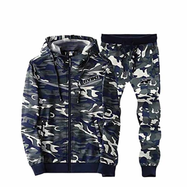 White & Navy Men’s Tracksuit by RYINZ | Minimalist Full-Zip Jacket & Joggers Set | Clean Custom Activewear for Sport - Image 7