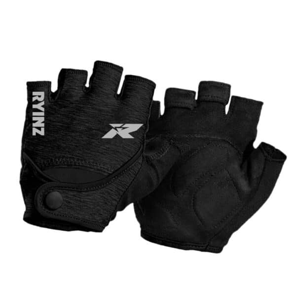 RYINZ Neon Green Breathable Half-Finger Cycling Gloves with Gel Padding & Anti-Slip Grip for Road, MTB, and Fitness Use - Image 8