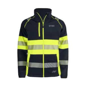 RYINZ High-Visibility Work Jacket – Reflective Safety Outerwear with Zip Pockets for Construction & Industrial Use