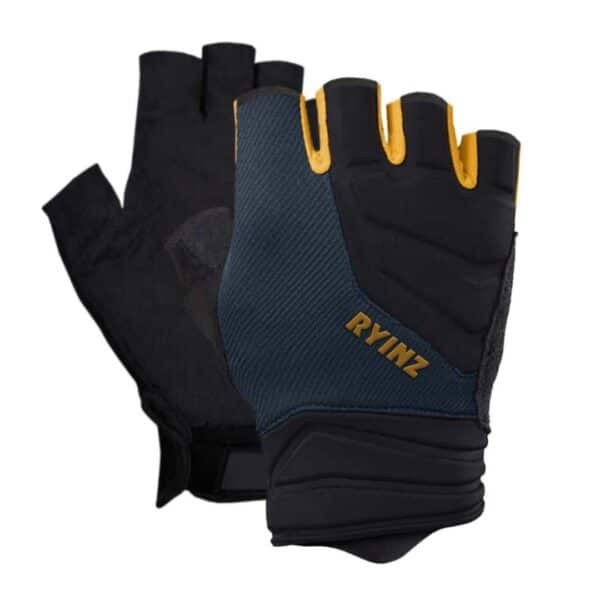 RYINZ Neon Green Breathable Half-Finger Cycling Gloves with Gel Padding & Anti-Slip Grip for Road, MTB, and Fitness Use - Image 6
