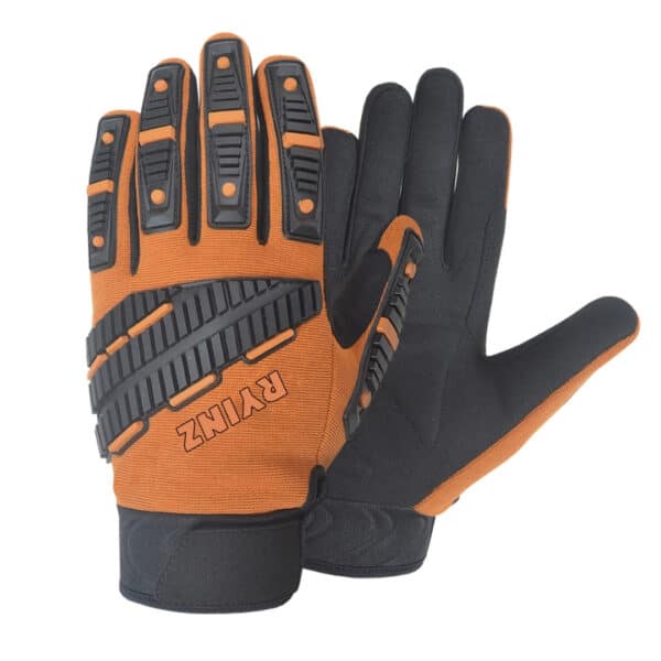 RYINZ Breathable Lightweight Mechanics Gloves – Flexible Grip, Reinforced Palm, Anti-Slip Design for Workshop & DIY Tasks - Image 5
