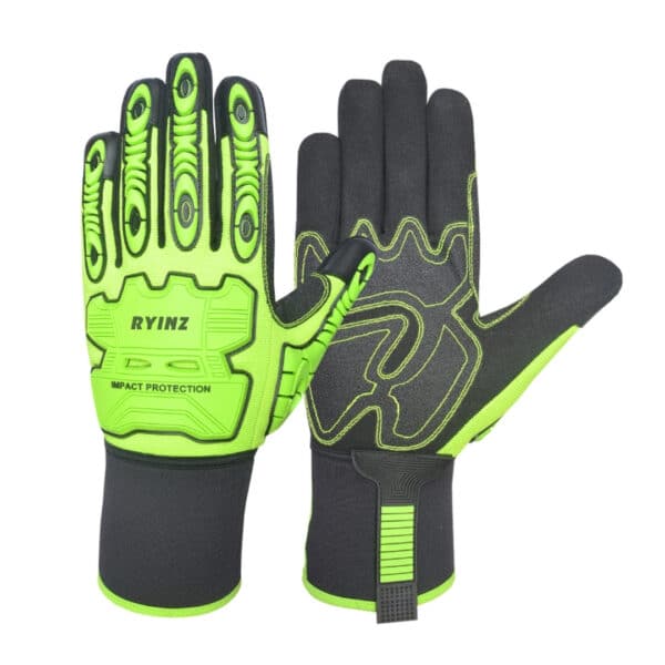 RYINZ Breathable Lightweight Mechanics Gloves – Flexible Grip, Reinforced Palm, Anti-Slip Design for Workshop & DIY Tasks - Image 4