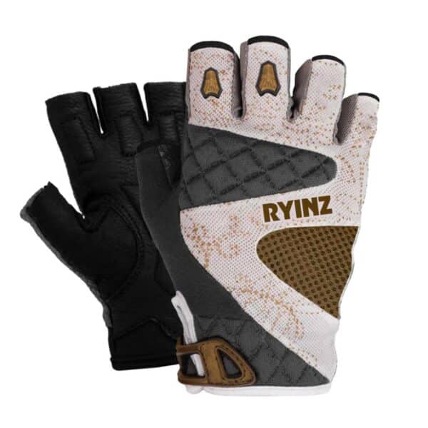 RYINZ Neon Green Breathable Half-Finger Cycling Gloves with Gel Padding & Anti-Slip Grip for Road, MTB, and Fitness Use - Image 5