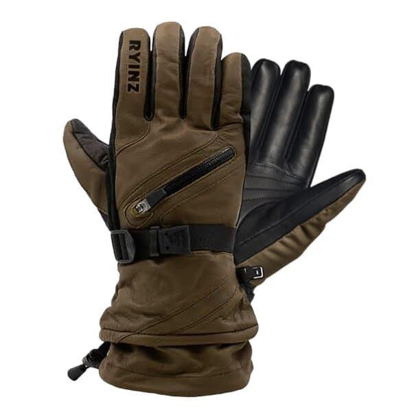 RYINZ All-Black Waterproof Winter Gloves | Custom Insulated Snow Gloves with Strap Cuff for Work, Sports & Retail B2B - Image 3