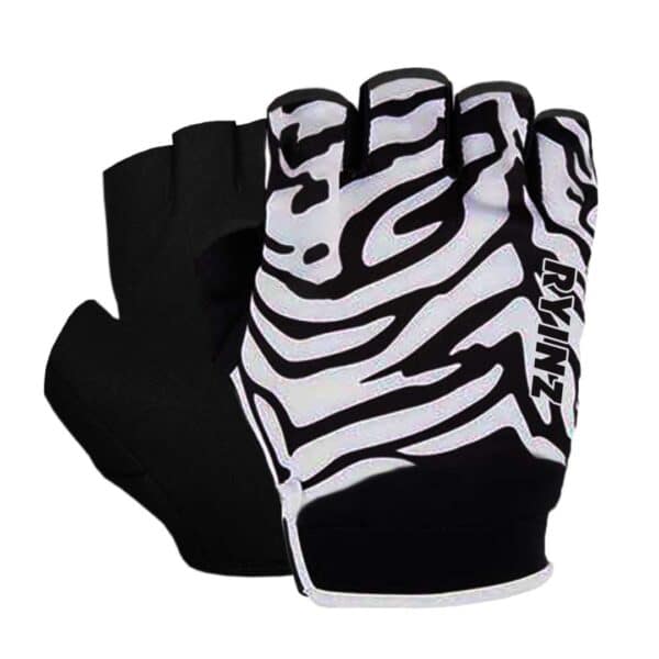 RYINZ Neon Green Breathable Half-Finger Cycling Gloves with Gel Padding & Anti-Slip Grip for Road, MTB, and Fitness Use - Image 2